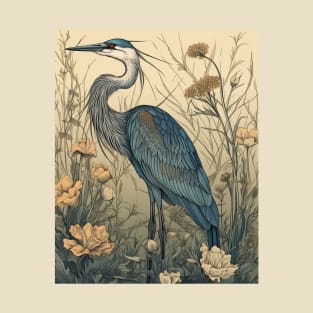 Great Blue Heron Nature T-Shirt