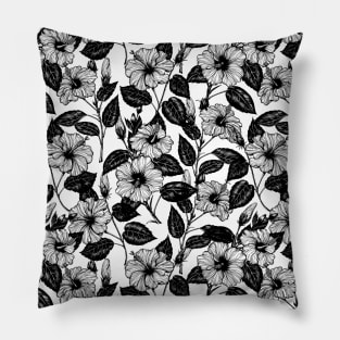 Hibiscus pattern Pillow