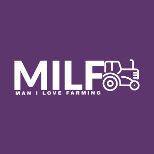 man i love farming purple shirt T-Shirt