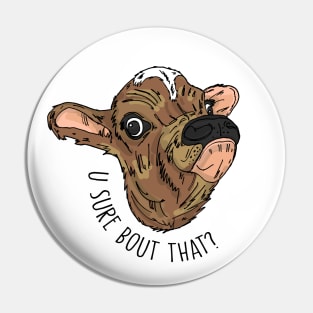 Cow MEME 'u sure bout that?' Pin