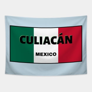 Culiacán City in Mexican Flag Colors Tapestry