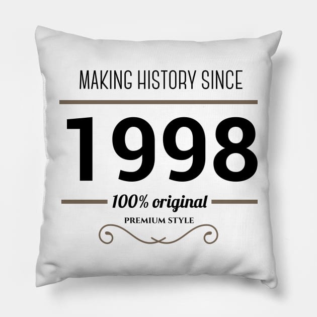 Making history since 1998 Pillow by JJFarquitectos