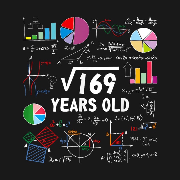 Square Root Of 169 13th Birthday 13 Year Old by MiaGamer Gear