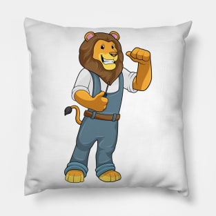 Lion as Handyman Screwdriver Pillow