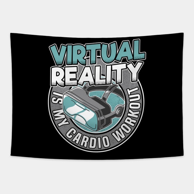 VR Gamer Gaming Virtual Reality Gamers Gift Tapestry by Kuehni