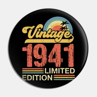 Retro vintage 1941 limited edition Pin