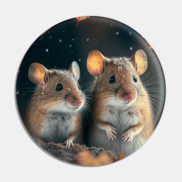 a Couple of cute mouses Pin by redwitchart