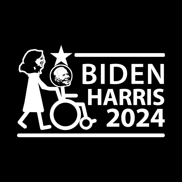 Biden Harris Humor 2024 White by cartogram