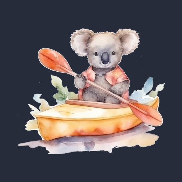 kayaking koala by Tees of Joy