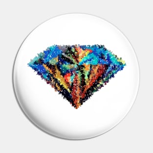 Abstract Diamond Pin