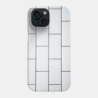 Subway tile (white) Phone Case