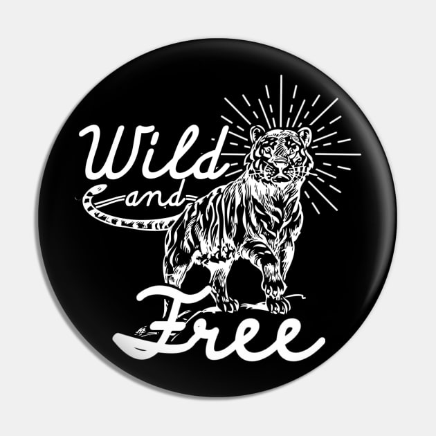 Wild and Free Tiger Tattoo Pin by ballhard