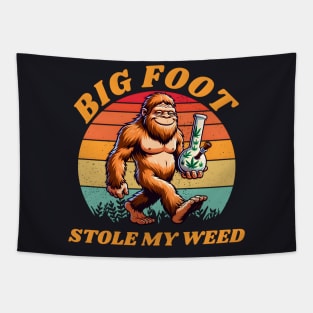 bigfoot stole my weed Tapestry