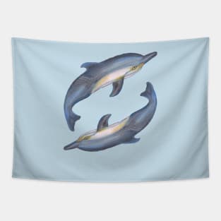 dolphin fish swim water ocean aquatic cetacean whale underwater animal Tapestry