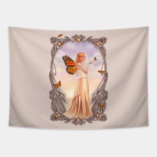 Citrine Birthstone Fairy Tapestry