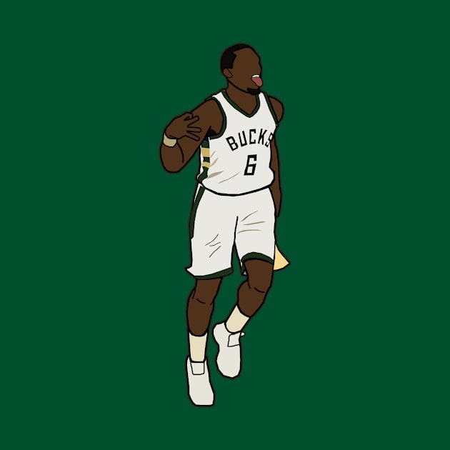 Eric Bledsoe 3 Point Celebration - NBA Milwaukee Bucks by xavierjfong