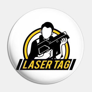 Laser Tag Logo Pin