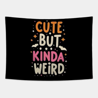 Cute But Kinda Weird Goth Halloween Tapestry