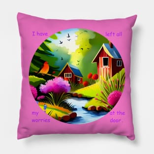 Relaxation and sleep mantra Pillow