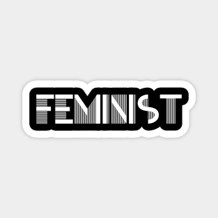 Feminist 10 - Classy, Minimal, Elegant Feminism Typography Magnet