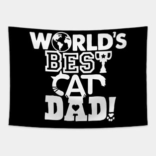 World's Best Cat Dad Tapestry