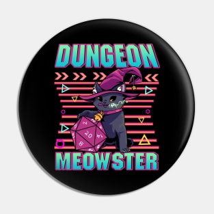 Dungeon Meowster Cute & Funny Gaming Pin