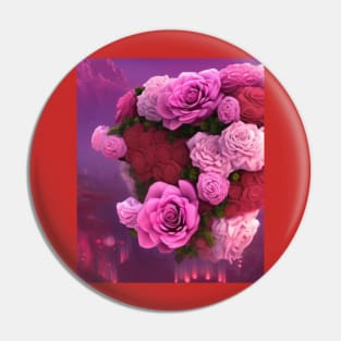 heart of roses Pin