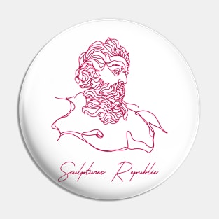 Zeus greek god line-art design Pin