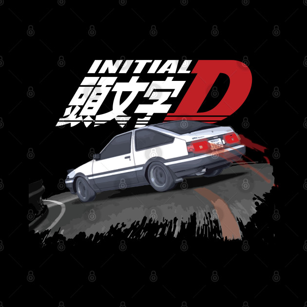 Initial D AE86 - JDM Mountain Downhill Night Ride Drift Racing Takumi Fujiwara - Initial D - Phone Case