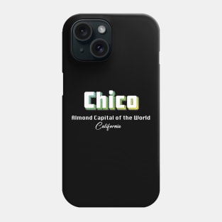 Chico California Yellow Text Phone Case