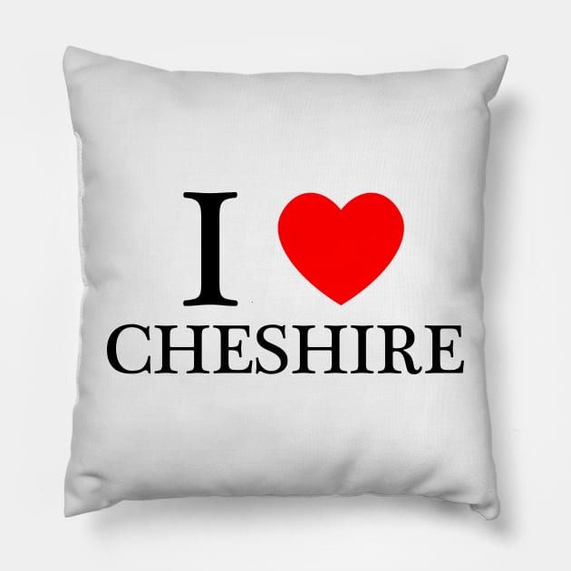 I love Cheshire with heart Pillow by SHAMRDN