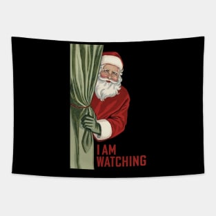 Santa is WATCHING Tapestry