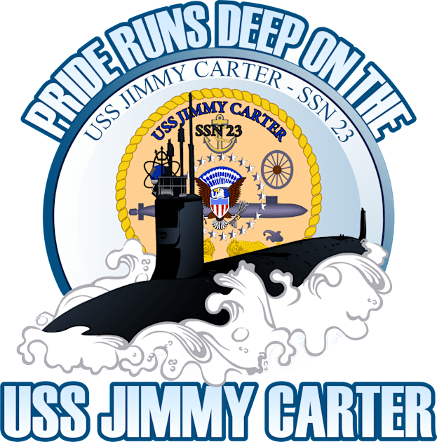Pride Runs Deep On The USS Jimmy Carter Kids T-Shirt by MilitaryVetShop
