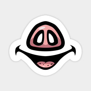 Pig Face Cartoon Magnet