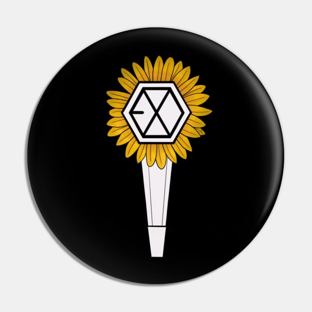 Exo Sunflower Pin by Cintistic