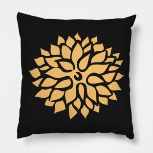 Gold Succulent Flower | Cherie's Art(c)2021 Pillow