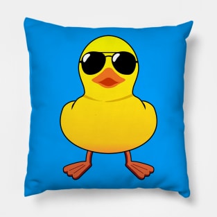 Rubber duck with sunglasses Pillow