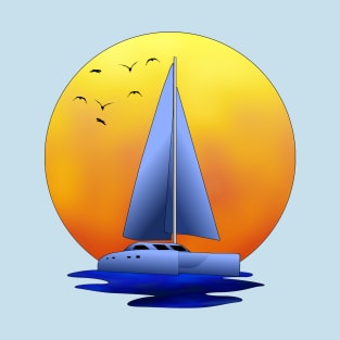 Catamaran Sailboat T-Shirt