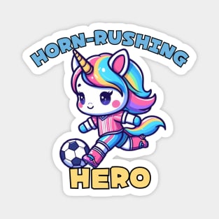 Football player Unicorn lover Magnet