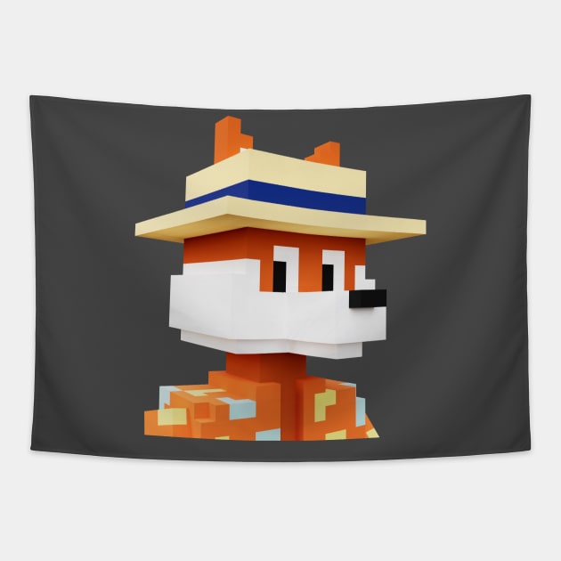 Voxel Portraits #022 Tapestry by Voxel Portraits