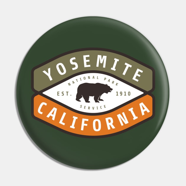 Yosemite National Park Logo Pin by Spatium Natura