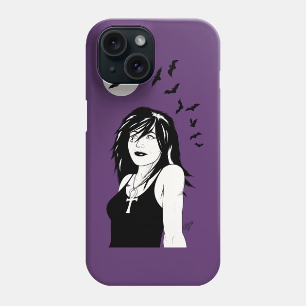 Death Phone Case by A Squared Comics