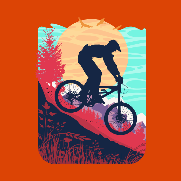 Mountain Biking in Summer by PalmGallery