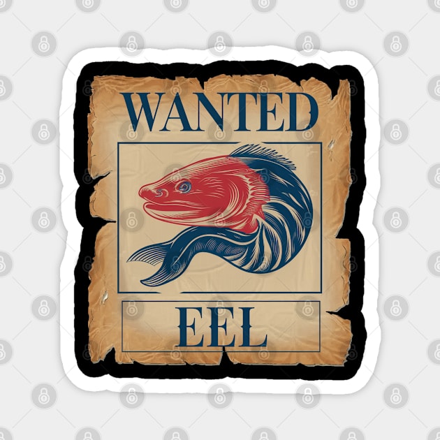Eel Design, Cute Creature from the Ocean Dept Magnet by Pixel Threads 