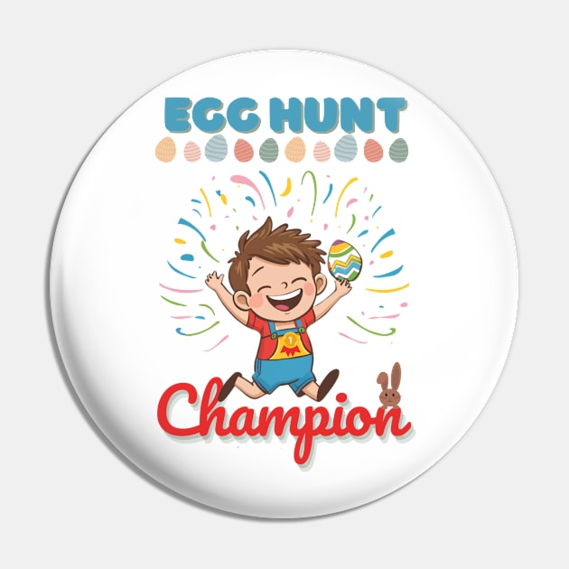 Egg Hunt Easter Champion Pin by mikapodstore