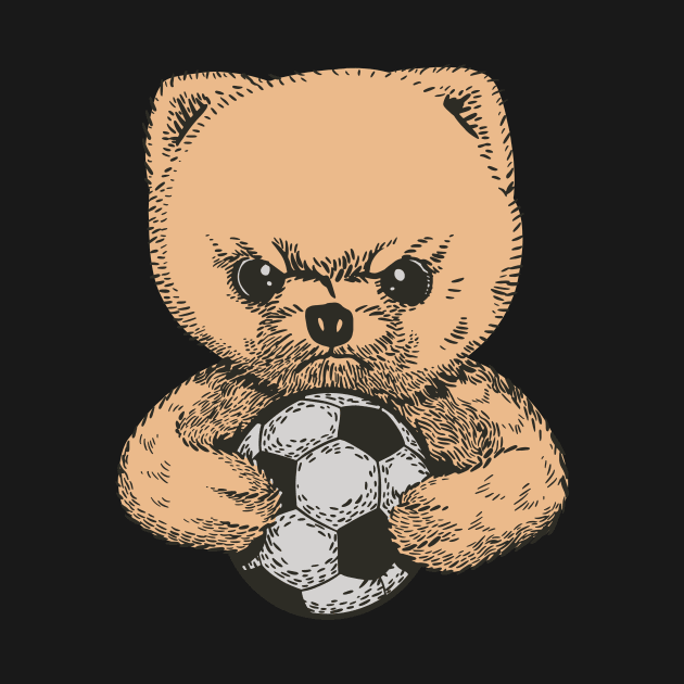 Angry soccer bear by JFDesign123