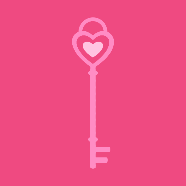 Pastel Pink Heart Key by XOOXOO