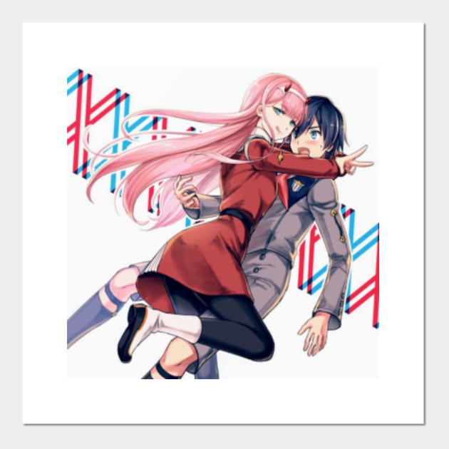 Get Wallpaper Darling In The Franxx T Shirt Darling In The Franxx Poster E Stampa Artistica Teepublic It For Free