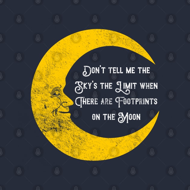 Moon Quote, distressed by hauntedjack