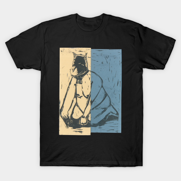 Pup in relief (NSFW) - Leather Pup - T-Shirt